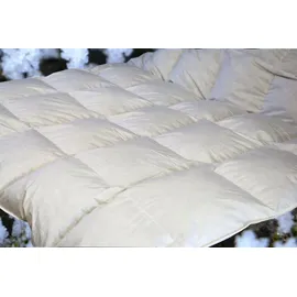Betten Hofmann Ganzjahresdecke Daunenbett 6x7 200x220, Daunendecke Bettdecke 100% Neue Daunen - Weiß