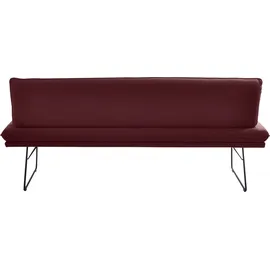 K+W Komfort & Wohnen Sitzbank Polsterbank rot 195 x 87 x 65 cm
