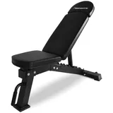 MSports® Hantelbank Hantelbank verstellbar – Schrägbank & Flachbank für Zuhause und Studio schwarz