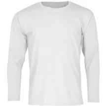 FRUIT OF THE LOOM VALUEWEIGHT LONG SLEEVE T Herren Langarm Shirt mit Rundhalsausschnitt, weiß, M
