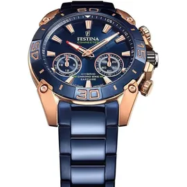 Festina Chrono Bike Connected 45 mm blau/rose