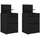 vidaXL Nachtschrank mit 2 Schubladen 38 x 34 x 80 cm Schwarz
