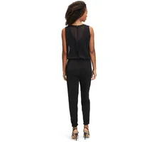 Vera Mont Jumpsuit mit Strasssteinbesatz, Black, 46