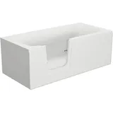 Badewanne mit Tür links SCHULTE Q1 75 x 160 cm alpinweiß glänzend mit Front- und