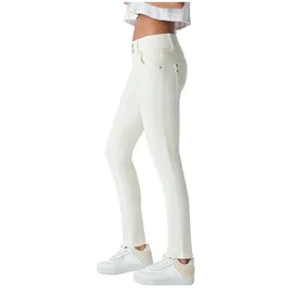 LTB Damen Jeans Molly M Super Slim Fit - Weiß - Off White W24-W34 Baumwolle Stretch, Größe:32W / 32L, Farbvariante:Off White 53296 - 32W / 32L