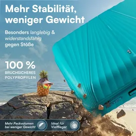 Xonic Hartschalenkoffer M 4-Rollen Cabin 55 cm / 40 l grün