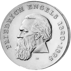 20 Mark DDR Gedenkmünze "150. Geburtstag von Friedrich Engels"!