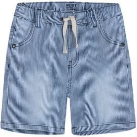 Hust & Claire - Jeans-Shorts Jakob gestreift in blue, Gr.98,