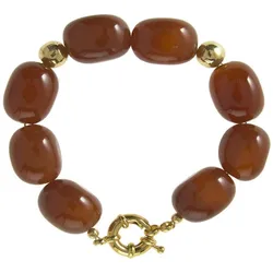 Gemshine Armband 'Karneol Edelsteine' Armbänder & Armreife   Hellbraun Damen 