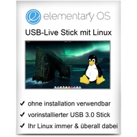 Linux Elementary OS mit 64 Bit auf 32 GB USB 3.0 Stick - USB Live Stick - bootfähig
