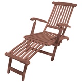 Deckchair Liegestuhl Liege Relaxliege mehrfach verstellbar Eukalyptus