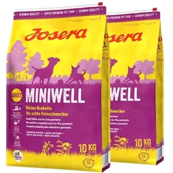 JOSERA Miniwell 2x 10kg für ausgewachsene Hunde kleiner Rassen