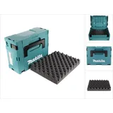 Makita Makpac 2 Systemkoffer mit Universaleinlage grün