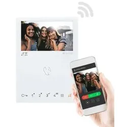 Comelit 6741W/BM Innenstation Video, Mini HF, WiFi, T-Spule, SB2, zzgl. 6710 6741WBM