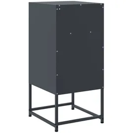 vidaXL Nachttisch Anthrazit 36x39x78 cm Stahl