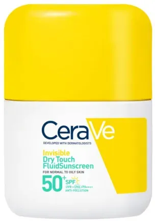Cerave Sun Sonnenfluid Unsichtbar Mit Trockenem Finish SPF50 50ml