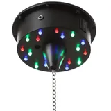 satisfire Spiegelkugel Motor mit bunte LED bis 20cm Schwarz