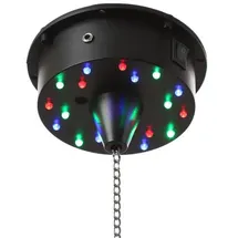 satisfire Spiegelkugel Motor mit bunte LED bis 20cm Schwarz
