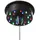satisfire Spiegelkugel Motor mit bunte LED bis 20cm Schwarz