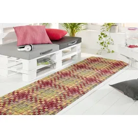 Peyer Syntex Mira Jacquard Flechtgewebe bunt 138 x 220 cm
