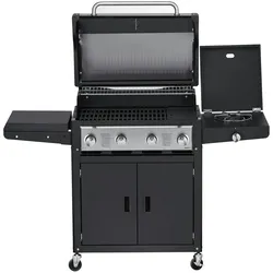Grandhall Gasgrill Xenon 4 Black - 4 Brenner + Seitenbrenner