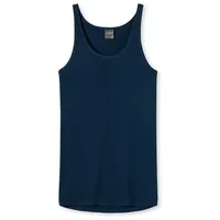 SCHIESSER Achselhemd Feinripp in Blau