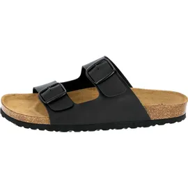 LICO Bioline Man Pantoletten, Schwarz, 39 EU