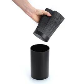Zeller Messerblock mit Borsteneinsatz Kunststoff, ø 11 x 16.5 cm, schwarz