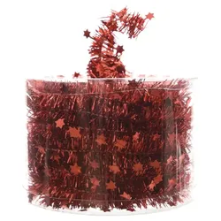 Girlande Sternengirlande Weihnachten Baumschmuck Tischdeko rot 7 m