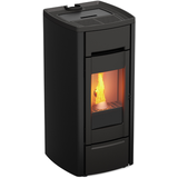 KALOR Pelletkamin | Ermetica 98 Cast Iron 10C | 9,3 kW | Schwarz