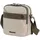 DISCOVERY Schultertasche "Downtown", Damen, Gr. B/H/T: 18,5cm x 18,5cm x 7cm, beige (sand), Kunstfaser, mehrfarbig, Taschen Schultertasche, mit RFID-Sicherheitsfach