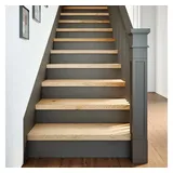 vidaXL Treppenstufen 2 Stk. Unbehandelt 80x30x2 cm Massivholz Eiche