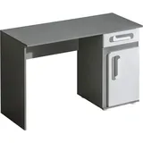 MINIO go for it, Schreibtisch 120 cm, "Arezzo", Anthrazit / Weiß Farbe