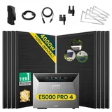 solarmars Balkonkraftwerk polykristallin 4000 W inkl. Anker Solix Solarbank 4 E5000 Pro 500 W