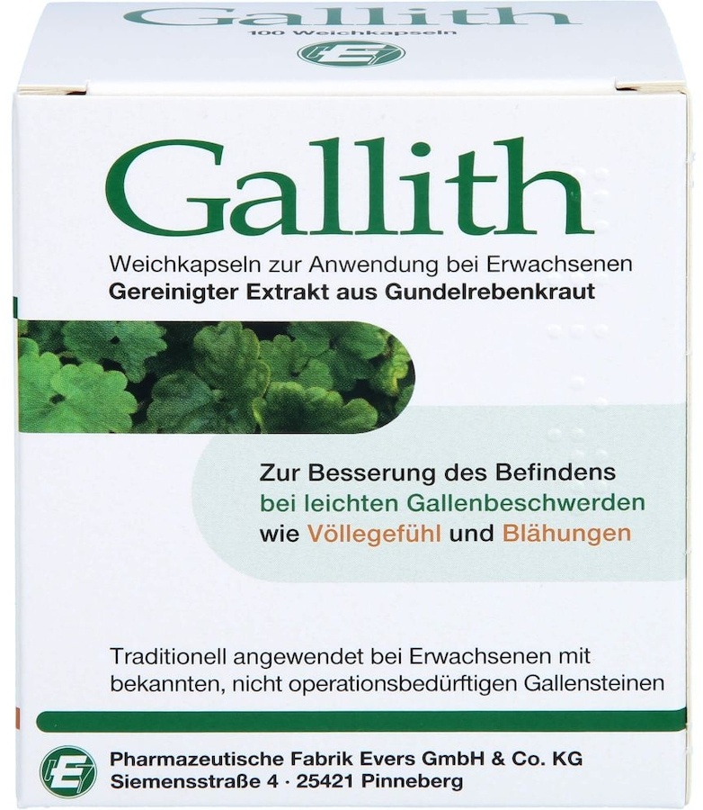 Pharmazeutische Fabrik Evers GALLITH Kapseln Galle