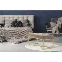 Kayoom Hockerbank Cameron 125 Polyester 90 x 40 x 40 cm Braun
