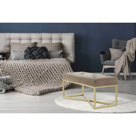Kayoom Hockerbank Cameron 125 Polyester 90 x 40 x 40 cm Braun