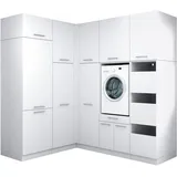 laundreezy Mehrzweckschrank-Set 218 x 238 x 68 cm Weiß