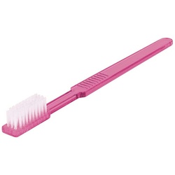 Unigloves 100 Einmalzahnbürsten - mit Zahnpasta - Kunststoff - pink - Zahnbürsten