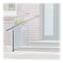 Relaxdays Treppengeländer 150 x 80 cm Edelstahl