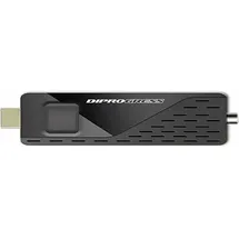 DIPROGRESS Terrestrischer DIPROGRESS HDMI Stick TV DVB-T2 H.265 HEVC 265 10 Bit DPT210HA Digitaler Decoder schwarz