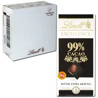 (81,80€/1kg) Lindt Excellence 99% Bitter Extra Kräftig 50g, 18 Tafeln