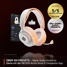 SteelSeries Arctis Nova 5 Wireless Weiß