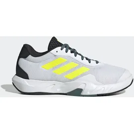 adidas Herren Amplimove Trainer Shoes, FTWR White/Lucid Lemon/Shock pink, 44 2/3 EU