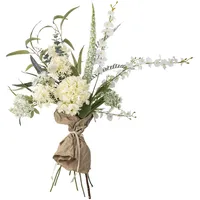 Bloomingville Symphonie Blumenstrauá, Weiá, Kunststoff, T30xH103 cm