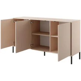 Feldmann-Wohnen Sideboard Dast 153 x 81 x 39,5 cm Beige