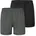 Boxershorts unifarben Schwarz Weiß L