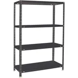 Simon Rack SimonRack Schwerlastregal, Lagerregal, 150x90x40 Metallregal, Kellerregal, Biegestelle 100 kg, 4 Fachböden, Antracite - Comfort