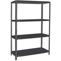 Simon Rack SimonRack Schwerlastregal, Lagerregal, 150x90x40 Metallregal, Kellerregal, Biegestelle 100 kg, 4 Fachböden, Antracite - Comfort