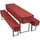 nyvi Biertischhussen Set NYVIGala - 3-teiliges Hussen-Set für Bierzeltgarnitur - Tischhusse 70x220 cm Biertische & 2 Bierbankhussen für 220x25 cm Sitzbänke - 2x 25x220 cm
